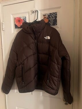 The North Face Dark Brown Quilted Puffer Jacket